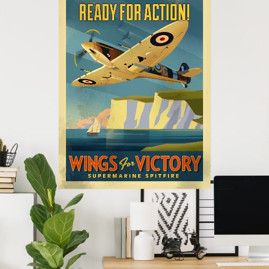 Spitfire Poster (Heimbüro)