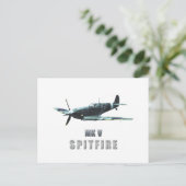 Spitfire Postkarte (Stehend Vorderseite)