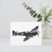 Spitfire Postkarte (Stehend Vorderseite)