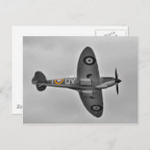 Spitfire Postkarte (Vorne/Hinten)