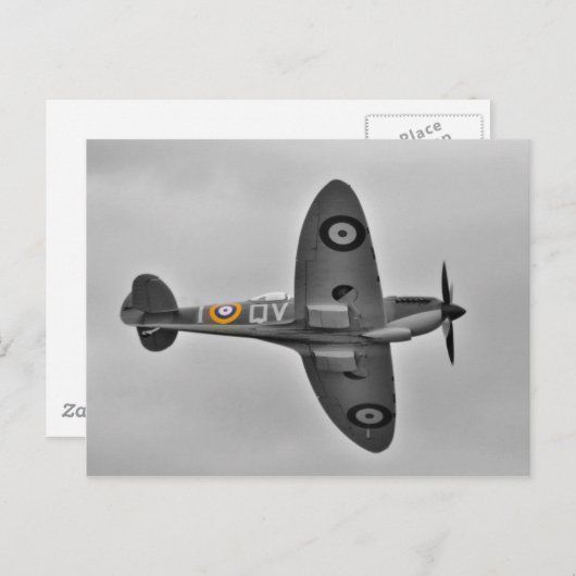 Spitfire Postkarte (Vorne/Hinten)