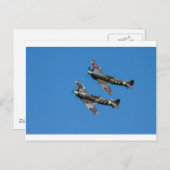 Spitfire Postkarte (Vorne/Hinten)