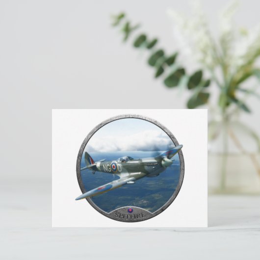 Spitfire Postkarte (Stehend Vorderseite)