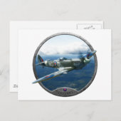 Spitfire Postkarte (Vorne/Hinten)