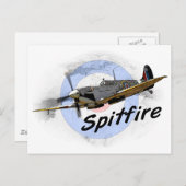 Spitfire Postkarte (Vorne/Hinten)
