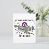 Spitfire Postkarte (Stehend Vorderseite)