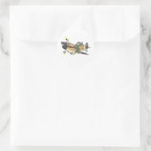 Spitfire Runder Aufkleber (Tasche)