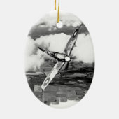 Spitfire-Schmuck Keramik Ornament (Hinten)