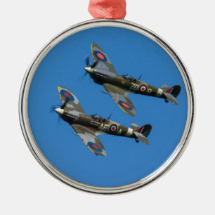 Spitfire Silbernes Ornament