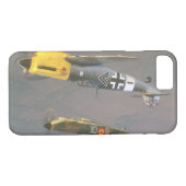 Spitfire (Spitze) und Messerschmitt_Military Case-Mate iPhone Hülle (Rückseite (Horizontal))