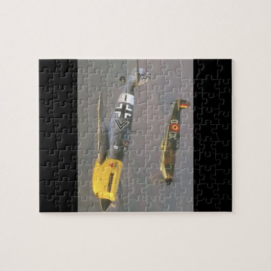 Spitfire (Spitze) und Messerschmitt_Military Puzzle (Horizontal)