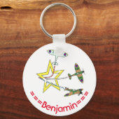 Spitfire-Star-Schlüsselring Schlüsselanhänger (Vorderseite)