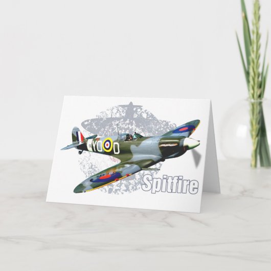 Spitfire Supermarine Karte (Vorderseite)