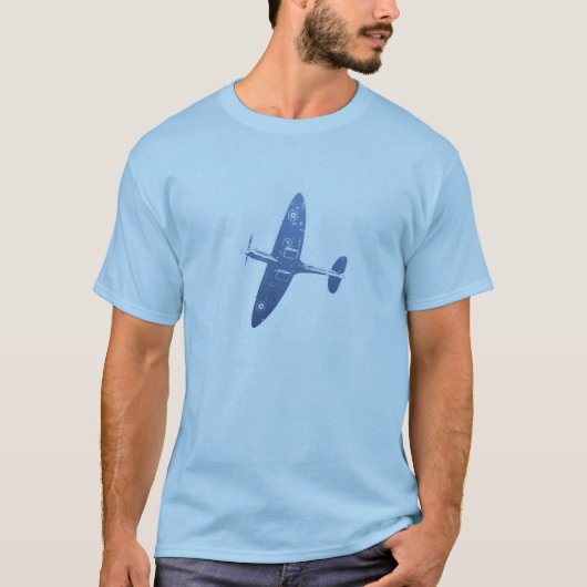 Spitfire-T - Shirt hellblau (Vorderseite)