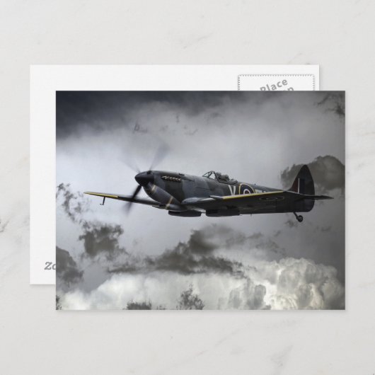 Spitfire TE311 Postkarte (Vorne/Hinten)