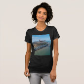 Spitfire über der englischen Küste T-Shirt (Vorne ganz)