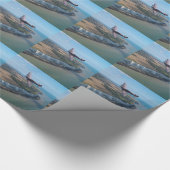 Spitfire über England Geschenkpapier (Ecke)
