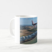 Spitfire über England Kaffeetasse (Vorderseite Links)