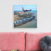 Spitfire über England Leinwanddruck (Insitu (Wohnzimmer))