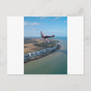 Spitfire über England Postkarte