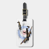 Spitfire und Lancaster Gepäckanhänger (Vorderseite vertikal)