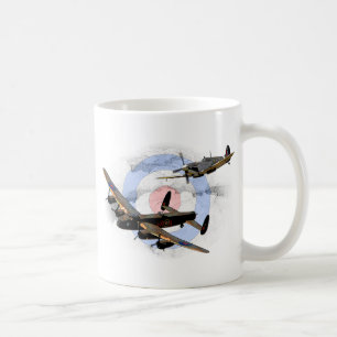 Spitfire und Lancaster Kaffeetasse