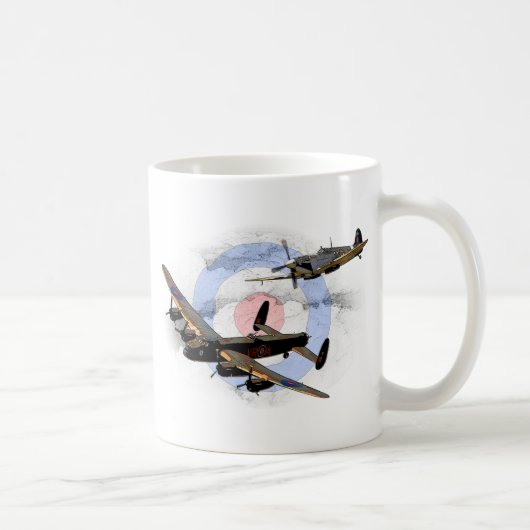 Spitfire und Lancaster Kaffeetasse (Rechts)