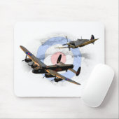 Spitfire und Lancaster Mousepad (Mit Mouse)