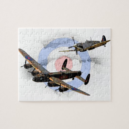 Spitfire und Lancaster Puzzle (Horizontal)