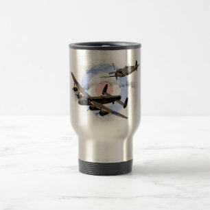 Spitfire und Lancaster Reisebecher