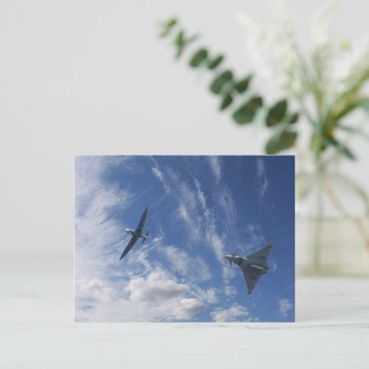 Spitfire und Typhoon Postkarte (Stehend Vorderseite)