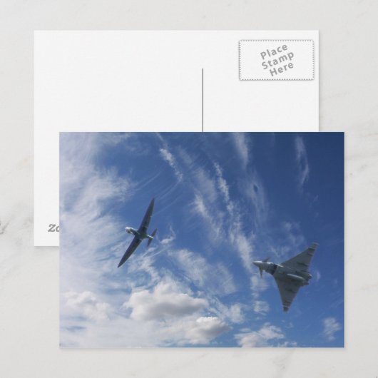 Spitfire und Typhoon Postkarte (Vorne/Hinten)