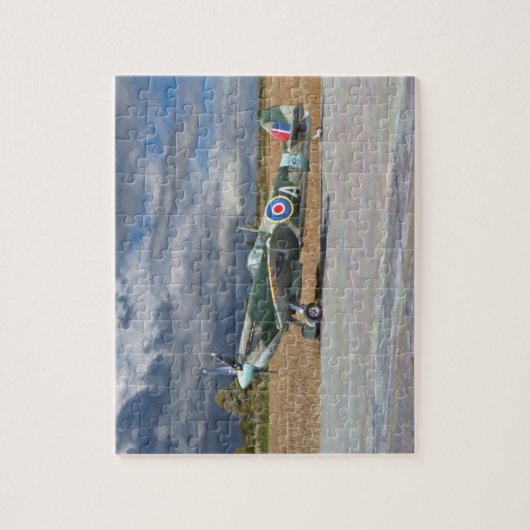 Spitfire unter Sturm-Wolken Puzzle (Vertikal)