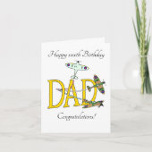 Spitfire VATER Geburtstagskarte Karte (Vorderseite)