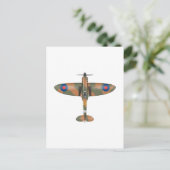 Spitfire von oben postkarte (Stehend Vorderseite)
