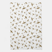 Spitfire War Flugzeug Pattern Geschirrtuch (Vertikal)