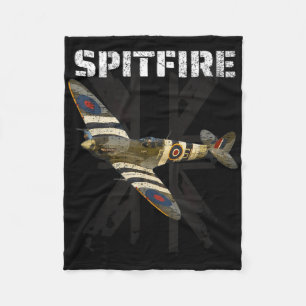 Spitfire Ww2 Schlacht von Großbritannien kämpfen F Fleecedecke