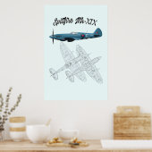 Spitfire XIX (MM 19) Poster (Küche)