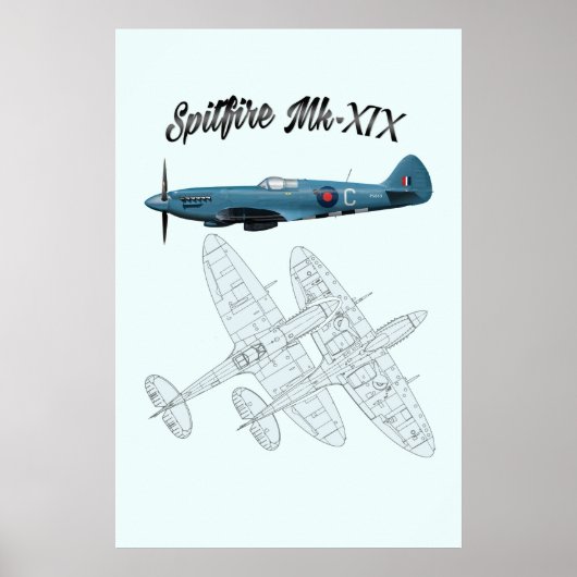 Spitfire XIX (MM 19) Poster (Vorne)