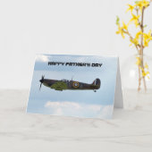 Spitfire zum Vatertag Karte (Gelbe Blume)