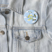 Spitfires 50. Geburtstag (Blauer Himmel) Button (Beispiel)