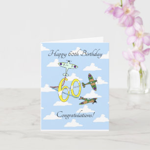 Spitfires 60. Geburtstag (Sky) Karte