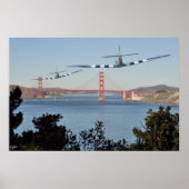 Spitfire's and Golden Gate Bridge Poster (Vorne)