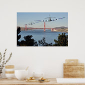 Spitfire's and Golden Gate Bridge Poster (Küche)