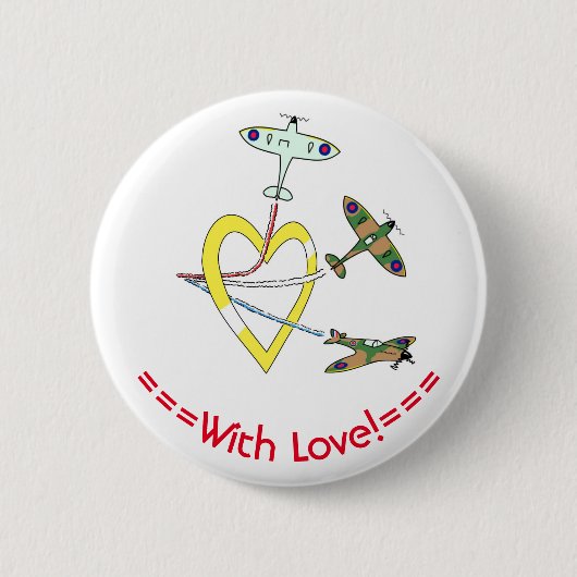Spitfires Herz Button (Vorderseite)