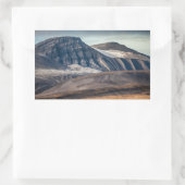 Spitsbergen Landschaftsbild-Foto Rechteckiger Aufkleber (Tasche)