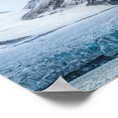 Spitsbergen Svalbard Glacier Poster (Ecke)