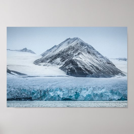 Spitsbergen Svalbard Glacier Poster (Vorne)