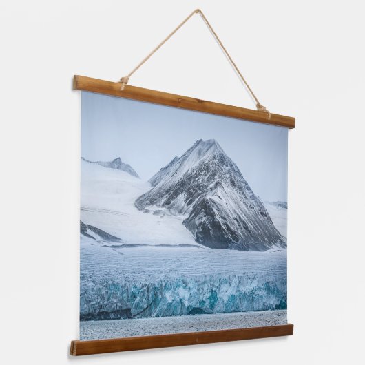 Spitsbergen Svalbard Glacier Wandteppich Mit Holzrahmen (Gewinkelt)