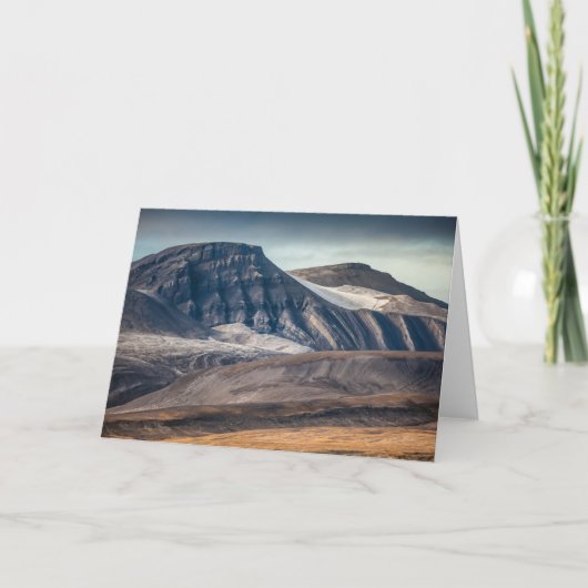 Spitsbergen Svalbard Landschaft Karte (Vorderseite)